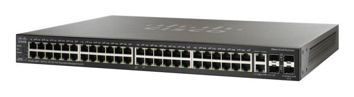 Cisco SF300-48PP 48-port 10/100 PoE+(375W) Managed Switch w/Gig Uplinks