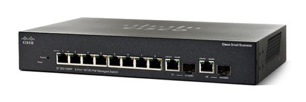 Cisco SF302-08MPP 8-port 10/100 Max PoE+(124W) Managed Switch