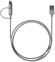 Targus ACC995AP-50 ALU Series 2-in-1 (Lightning & Micro USB) Cable (1.2M) - Black
