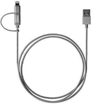 Targus ACC995AP-50 ALU Series 2-in-1 (Lightning & Micro USB) Cable (1.2M) - Black