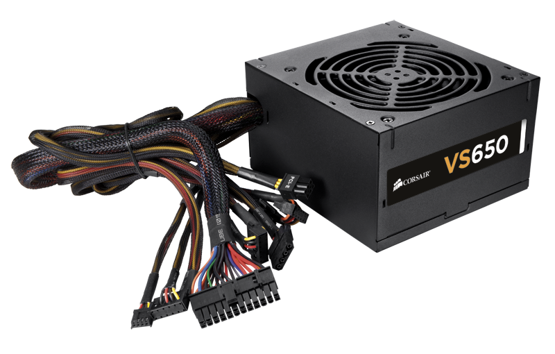 Corsair VS Series™ VS650 — 650 Watt Power Supply ( 3 Year Warranty )