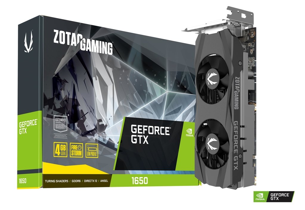 ZOTAC GAMING GeForce GTX 1650 Low Profile 4GB GDDR6 Graphics Card